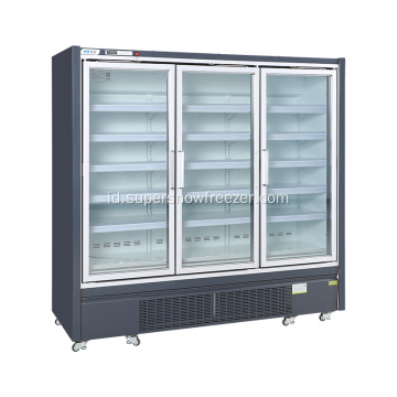 Freezer vertikal freezer makanan beku tegak